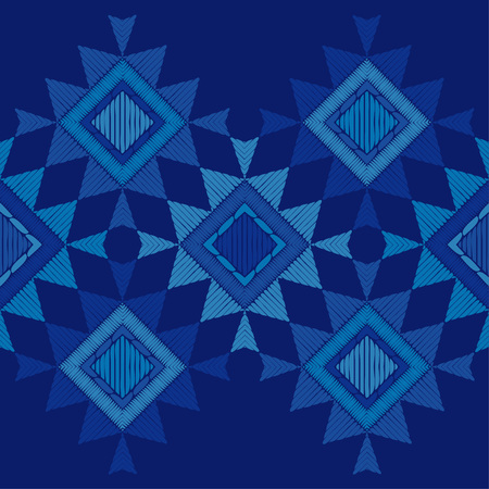 Ethnic boho seamless pattern. Lace. Embroidery on fabric. Patchwork texture. Weaving. Traditional...