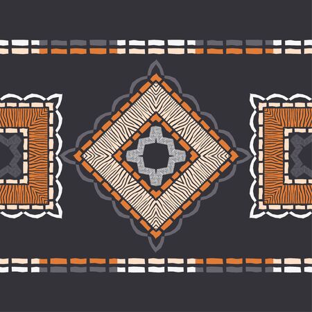 Zebra stripes. Ethnic boho seamless pattern. Lace. Embroidery on fabric. Patchwork texture. Weaving....