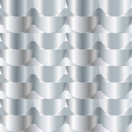 Silver. Polka dots seamless pattern. Geometric background. Can be used for wallpaper, textile, invitation card, wrapping, web page background.のイラスト素材