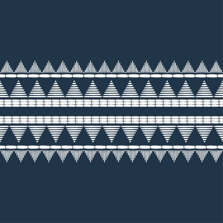 Ethnic boho seamless pattern. Lace. Embroidery on fabric. Patchwork texture. Weaving. Traditional ornament. Tribal pattern. Folk motif. Can be used for wallpaper, textile, wrapping, web.のイラスト素材