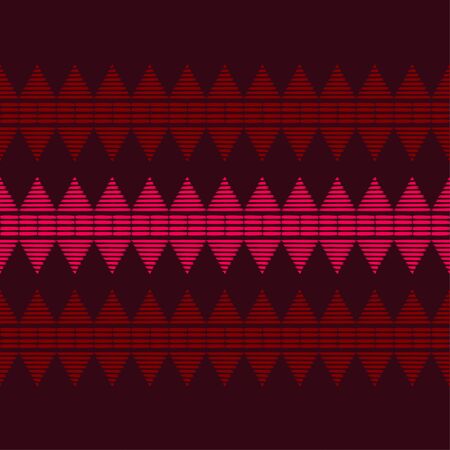 Ethnic boho seamless pattern. Lace. Embroidery on fabric. Patchwork texture. Weaving. Traditional ornament. Tribal pattern. Folk motif. Can be used for wallpaper, textile, wrapping, web.のイラスト素材