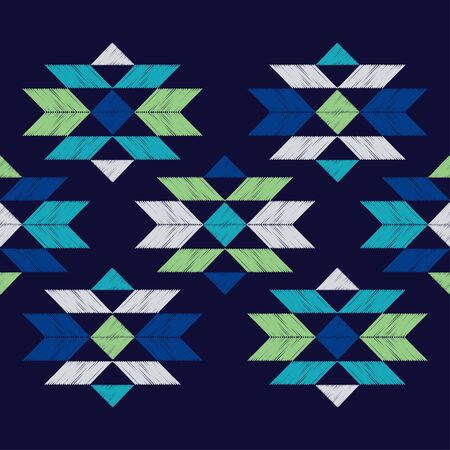 Ethnic boho seamless pattern. Lace. Embroidery on fabric. Patchwork texture. Weaving. Traditional...