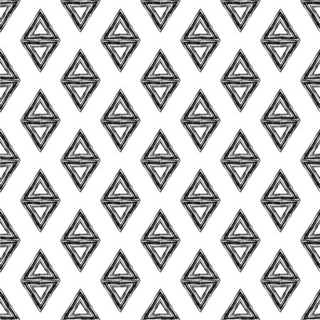 Ethnic boho seamless pattern. Lace. Embroidery on fabric. Patchwork texture. Weaving. Traditional ornament. Tribal pattern. Folk motif. Can be used for wallpaper, textile, wrapping, web.のイラスト素材