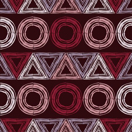 Ethnic boho seamless pattern. Lace. Embroidery on fabric. Patchwork texture. Weaving. Traditional ornament. Tribal pattern. Folk motif. Can be used for wallpaper, textile, wrapping, web.のイラスト素材