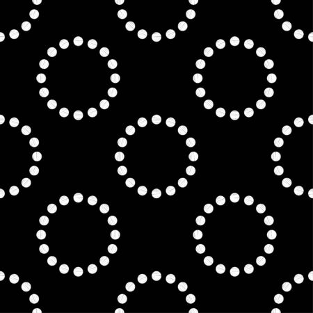 Polka dots seamless pattern. Mosaic of ethnic figures. Patterned texture. Geometric background. Can be used for wallpaper, textile, invitation card, wrapping, web page background.のイラスト素材