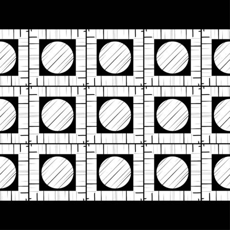 Polka dots seamless pattern. Mosaic of ethnic figures. Patterned texture. Geometric background. Can be used for wallpaper, textile, invitation card, wrapping, web page background.のイラスト素材