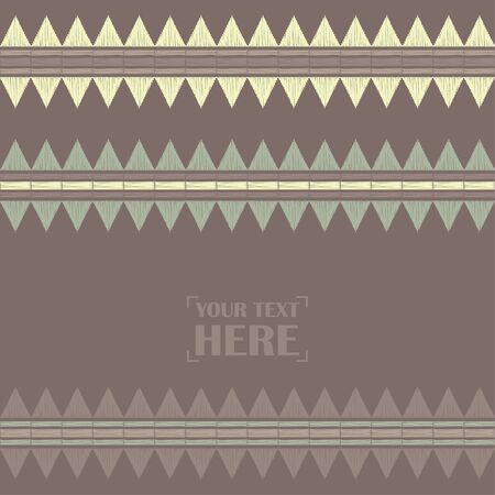 Ethnic boho seamless pattern. Lace. Embroidery on fabric. Patchwork texture. Weaving. Traditional ornament. Tribal pattern. Folk motif. Can be used for wallpaper, textile, wrapping, web. のイラスト素材