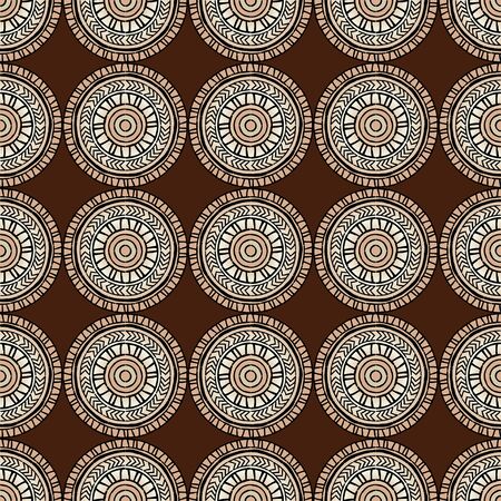 Ethnic boho seamless pattern. Lace. Embroidery on fabric. Patchwork texture. Weaving. Traditional ornament. Tribal pattern. Folk motif. Can be used for wallpaper, textile, wrapping, web. のイラスト素材