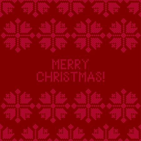 Seamless knitted pattern. A warm sweater. Vector illustration for web design or print.のイラスト素材