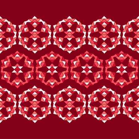 Ethnic boho seamless pattern. Lace. Embroidery on fabric. Patchwork texture. Weaving. Traditional ornament. Tribal pattern. Folk motif. Vector illustration for web design or print.のイラスト素材