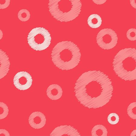 Polka dots ornament. Seamless pattern. Vector illustration for web design or print.のイラスト素材