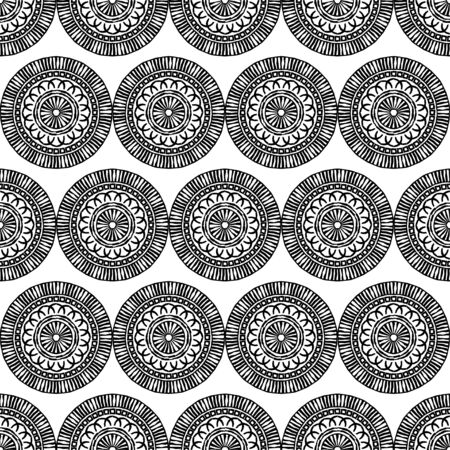 Ethnic boho ornament. Seamless pattern. Tribal motif. Vector illustration for web design or print.のイラスト素材