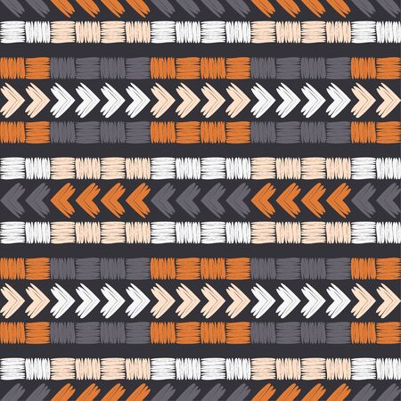 Ethnic boho ornament. Seamless pattern. Tribal motif. Vector illustration for web design or print.のイラスト素材