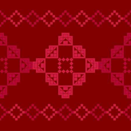 Hearts. Design of geometric shapes. Seamless pattern. Vector illustration for web design or print.のイラスト素材