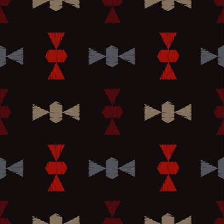 Ethnic boho ornament. Seamless pattern. Tribal motif. Vector illustration for web design or print.のイラスト素材