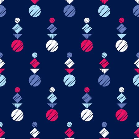 Aztec elements. pattern. Tribal motif. Vector illustration for web design or print.のイラスト素材