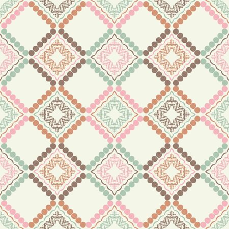 Ethnic boho ornament. Seamless pattern. Tribal motif. Vector illustration for web design or print.のイラスト素材