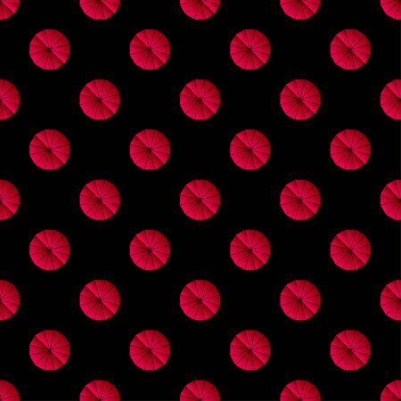 Creative design with vibrant gradients. Black background. Minimalistic. Seamless pattern. Vector illustration for web design or print.のイラスト素材