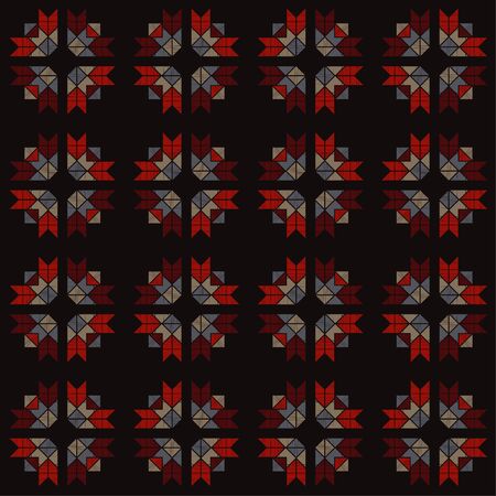 Aztec elements. Ethnic boho ornament. Seamless pattern. Tribal motif. Vector illustration for web...