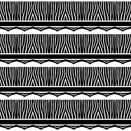 Seamless background with Zebra stripes and Leopard spots. African animals. Vector illustration for web design or print.のイラスト素材