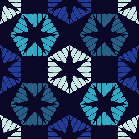 Aztec elements. Design with manual hatching. Ethnic boho ornament. Seamless background. Tribal motif. Vector illustration for web design or print.のイラスト素材