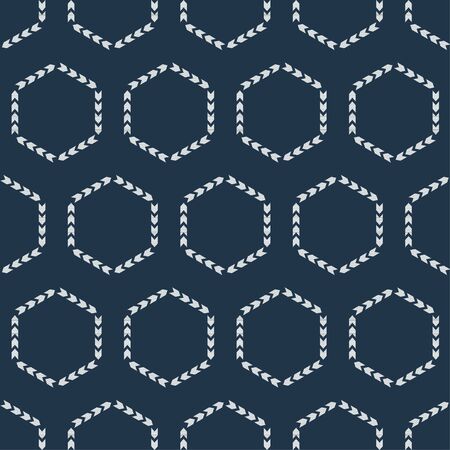 Design with manual hatching. Ethnic boho ornament. Seamless background. Tribal motif. Vector illustration for web design or print.のイラスト素材