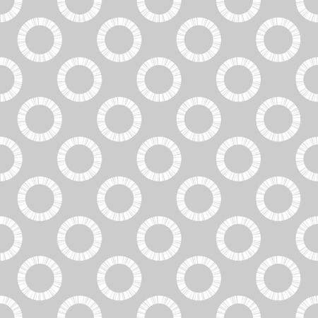 Polka dots ornament. Design with manual hatching. Seamless pattern. Vector illustration for web design or print.のイラスト素材