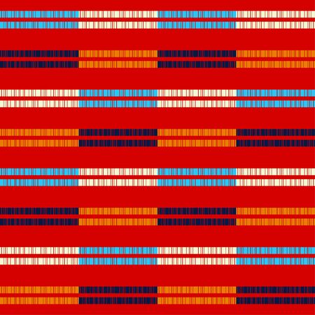 Geometry. Design with manual hatching. Ethnic boho ornament. Seamless background. Tribal motif. Vector illustration for web design or print.のイラスト素材