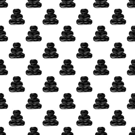 Aztec elements. Seamless pattern. Geometry. Design with manual hatching. Ethnic boho ornament. Vector illustration for web design or print.のイラスト素材