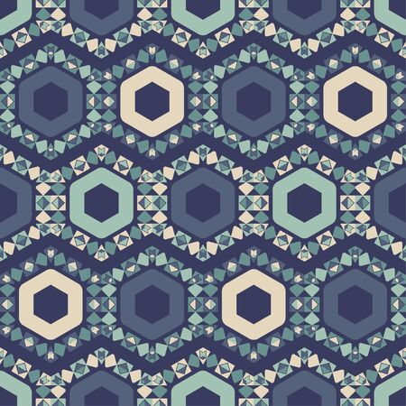 Aztec elements. Seamless pattern. Geometry. Ethnic boho ornament. Tribal motif. Vector illustration for web design or print.のイラスト素材