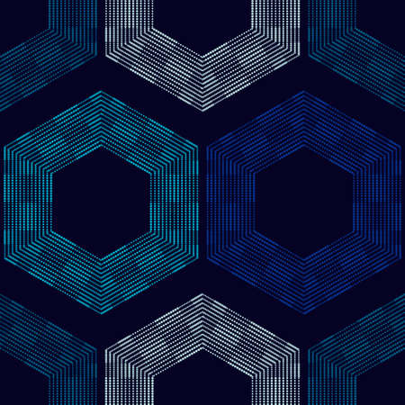 Design of the points. Geometry. Seamless pattern. Textile. Ethnic boho ornament. Vector illustration...