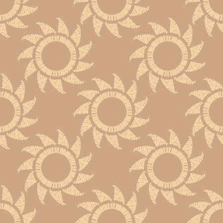 Mosaic with geometric shapes. Geometry. Seamless pattern. Design with manual hatching. Textile. Ethnic boho ornament. Vector illustration for web design or print.のイラスト素材