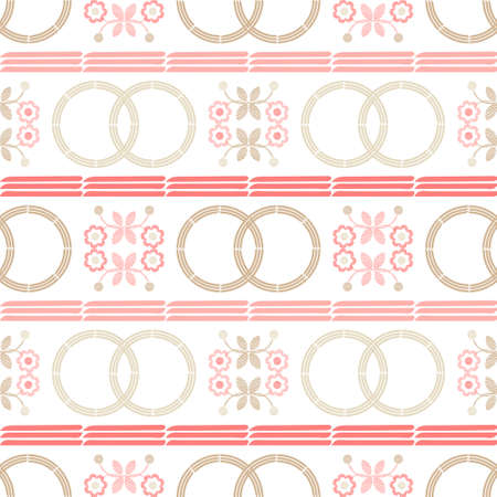 Embroidery of spring and summer flowers. Wedding. Seamless pattern. Illustration for web design or print.のイラスト素材