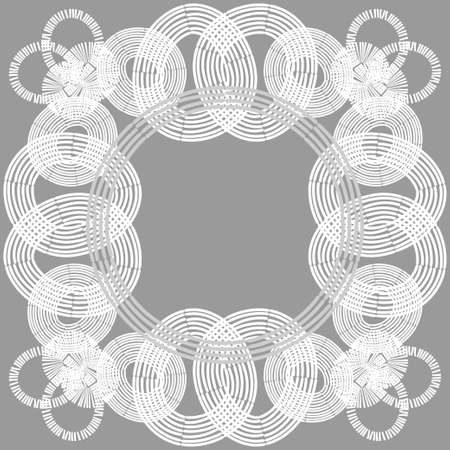 Postcard.Abstract Doodle. Geometric pattern in 80-90s style. Design with manual hatching. Vector illustration for web design or print.のイラスト素材