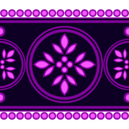 Seamless background with stitch embroidery. Ethnic pattern.のイラスト素材