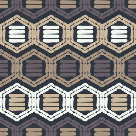 Scrawl. Mosaic with geometric shapes.のイラスト素材