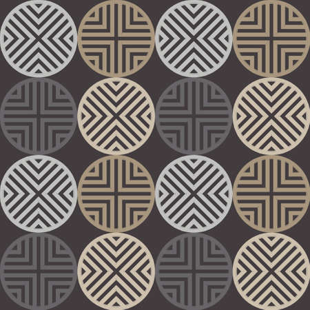 Polka dots seamless pattern. Mosaic of ethnic figures. Patterned texture. Geometric background. Vector illustration for web design or print.のイラスト素材