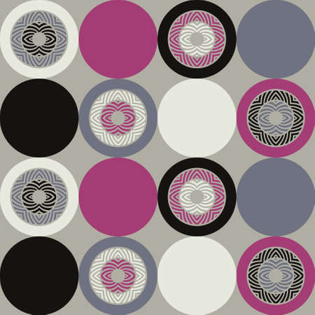 The design of the striped figures. Seamless pattern. Textile. Ethnic boho ornament. Vector illustration for web design or print.のイラスト素材