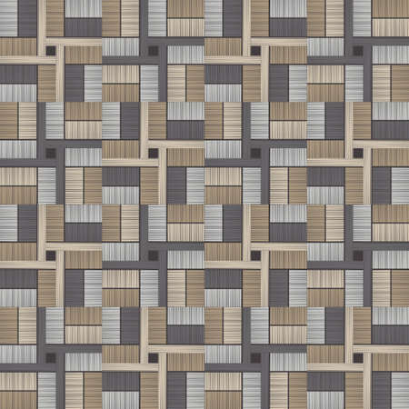 Brown floor with wooden texture. Geometry. Seamless pattern. Vector illustration for web design or...