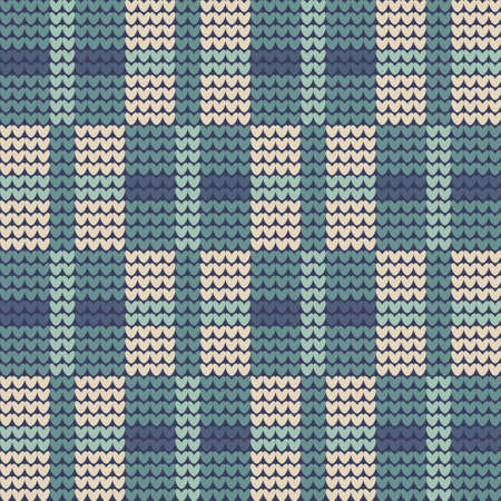 Knitted elements for Christmas, new year or winter design. Norwegian sweater. Vector illustration for web design or print.のイラスト素材