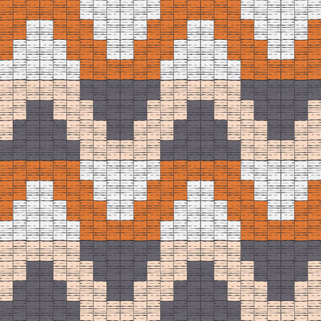 Aztec elements. Seamless pattern. Design with manual hatching. Textile. Ethnic boho ornament. Vector...