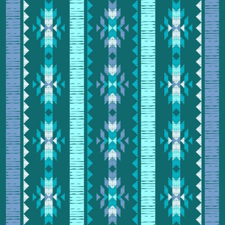 Navajo mosaic rug with traditional folk geometric pattern. Stripes. Native American Indian blanket....