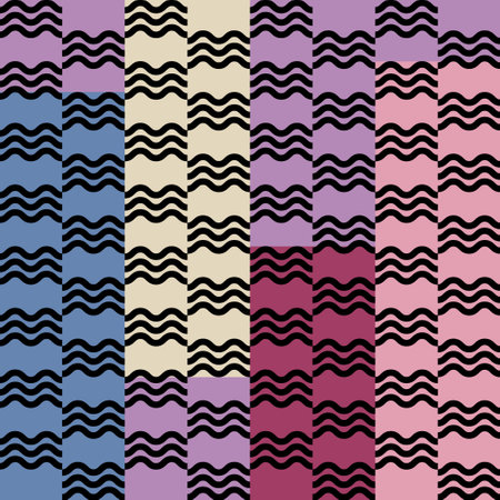 Abstract sacred geometry. Shapes made of lines. Seamless pattern. Ethnic boho ornament. Vector illustration for web design or print.のイラスト素材