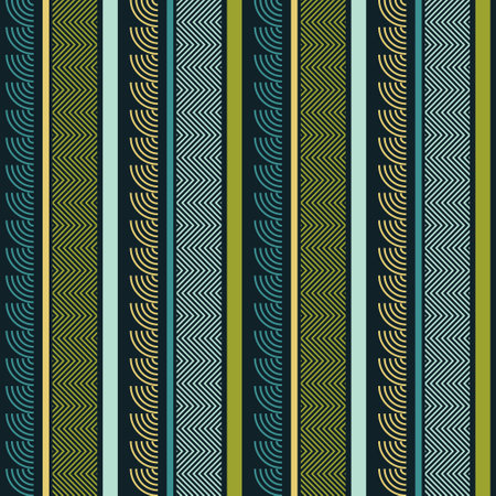 Striped texture. Seamless pattern. Design with manual hatching. Textile. Ethnic boho ornament. Vector illustration for web design or print.のイラスト素材