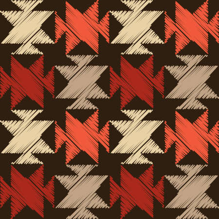 Embroidery. Navajo mosaic rug with traditional folk geometric pattern. Native American Indian...