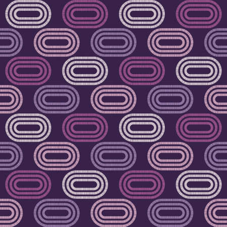 Mosaic with geometric shapes. Seamless pattern. Design with manual hatching. Textile. Ethnic boho ornament. Vector illustration for web design or print.のイラスト素材