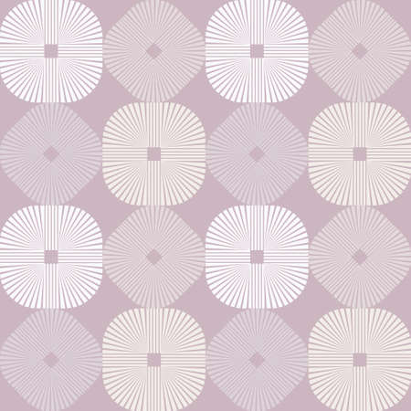 Striped figures. Mosaic with geometric shapes. Seamless pattern. Design with manual hatching. Textile. Ethnic boho ornament. Vector illustration for web design or print.のイラスト素材