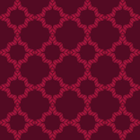 Geometric shapes from points. Digital ornament. Halftone. Seamless pattern. Vector illustration for...