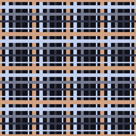 Mosaic with geometric shapes. Seamless pattern. Design with manual hatching. Textile. Ethnic boho...