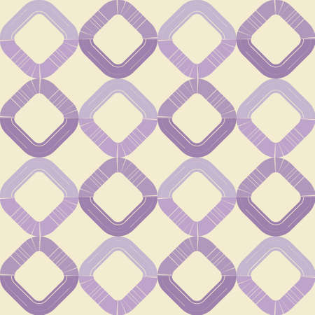 Shapes made of stripes. Mosaic with geometric shapes. Seamless pattern. Design with manual hatching. Textile. Ethnic boho ornament. Vector illustration for web design or print.のイラスト素材